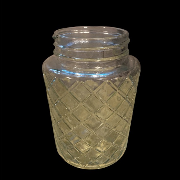 Stanley Clear Glass Vase with Diamond Pattern - Picture 1 of 3